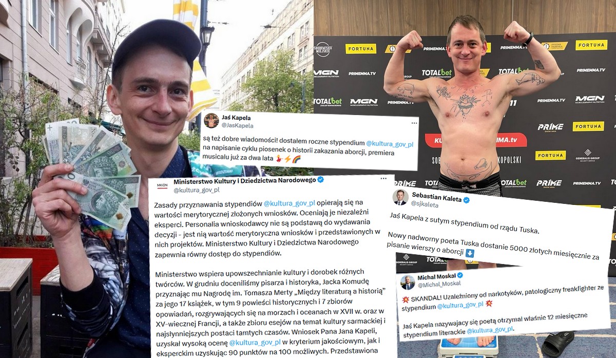 Ministerstwo kultury krytykowane za przyznanie stypendium Jasiowi Kapeli na piosenki o zakazie aborcji