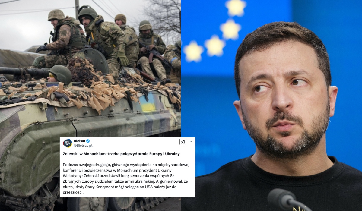 Zełenski proponuje stworzenie armii europejskiej, której częścią byłoby wojsko ukraińskie