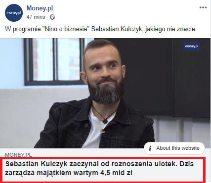 Money.pl: "Kulczyk zaczynał od roznoszenia ulotek. Dziś ma 4,5 mld"