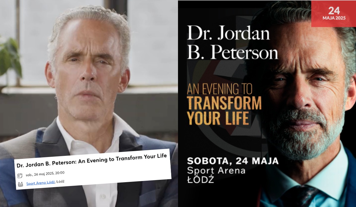 Jordan Peterson ponownie odwiedzi Polskę, przemówi do swoich fanów na stadionie w Łodzi