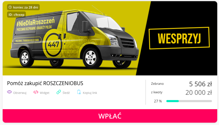 Przeciwnicy "żydowskich roszczeń" proszą o pieniądze na "roszczeniobus"