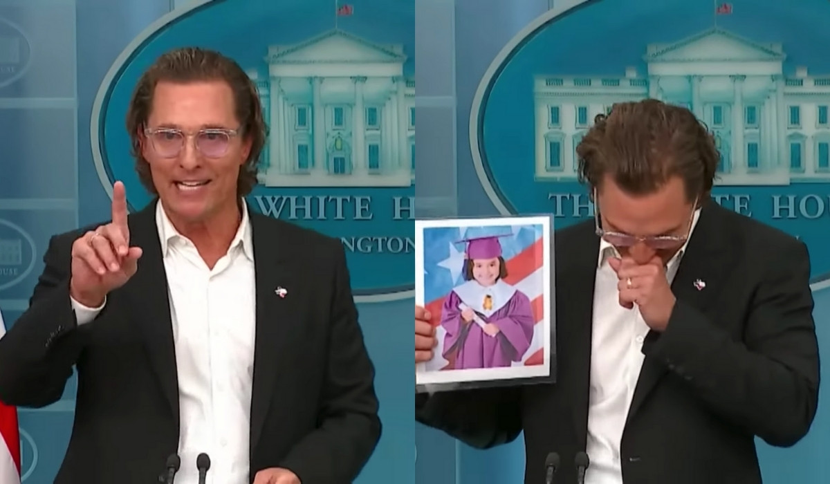 Matthew McConaughey z emocjonalną przemową w Białym Domu, apelował o ograniczenie dostępu do broni 