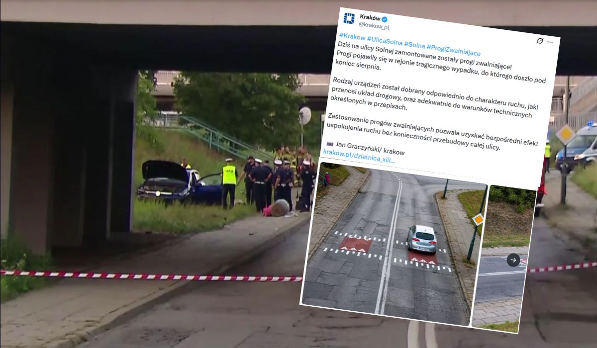 Kraków: po latach próśb, ostrzeżeń i jednej tragedii władze zdecydowały się na progi zwalniające na ulicy Solnej