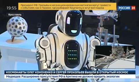 Rosja: nowoczesny robot Borys okazał się przebranym człowiekiem