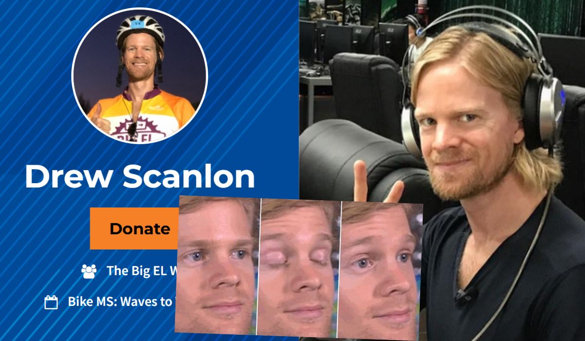 Facet z mema, na którym mruga, wykorzystał popularność do zebrania 300 000 $ na walkę ze stwardnieniem rozsianym