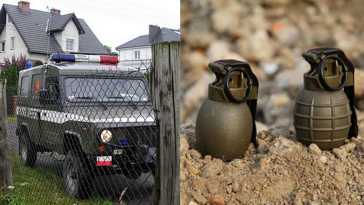 Trzebnica: jakiś facet wsiadł do samochodu po pijaku, ale to nic, bo wziął też broń i granat