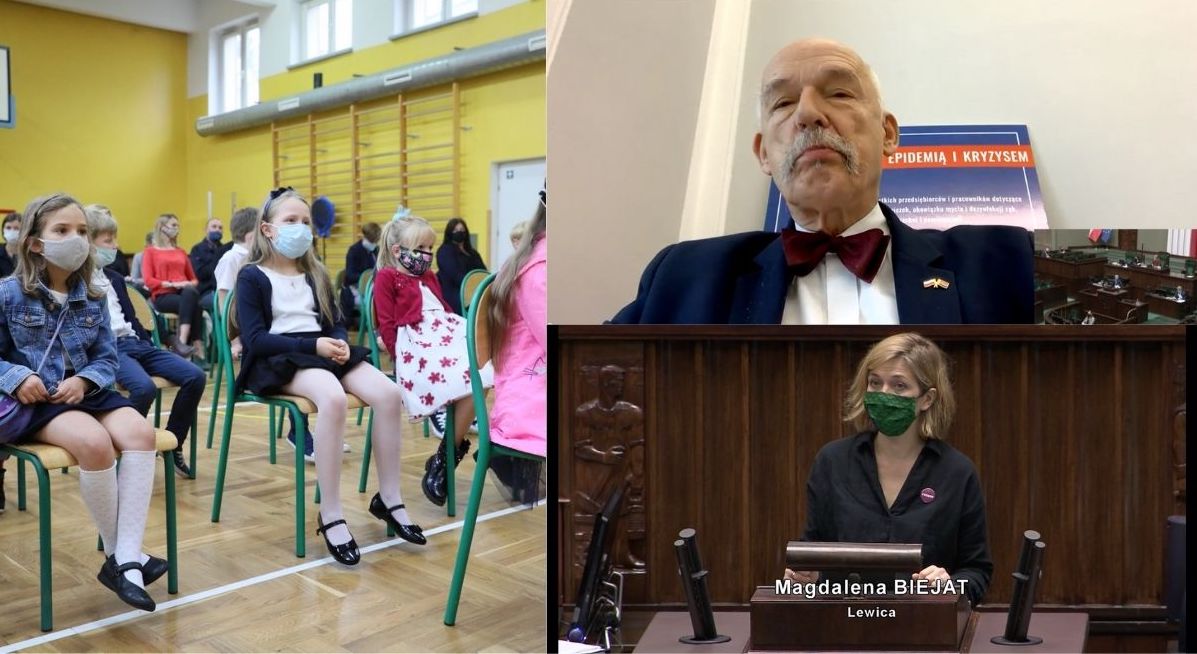 Opozycja proponuje zatrzymanie koronawirusa, Lewica chce ferii, Konfederacja podziału uczniów według płci