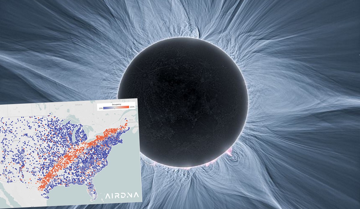 USA: z powodu zaćmienia słońca na jego trasie wyprzedają się miejsca w hotelach i Airbnb