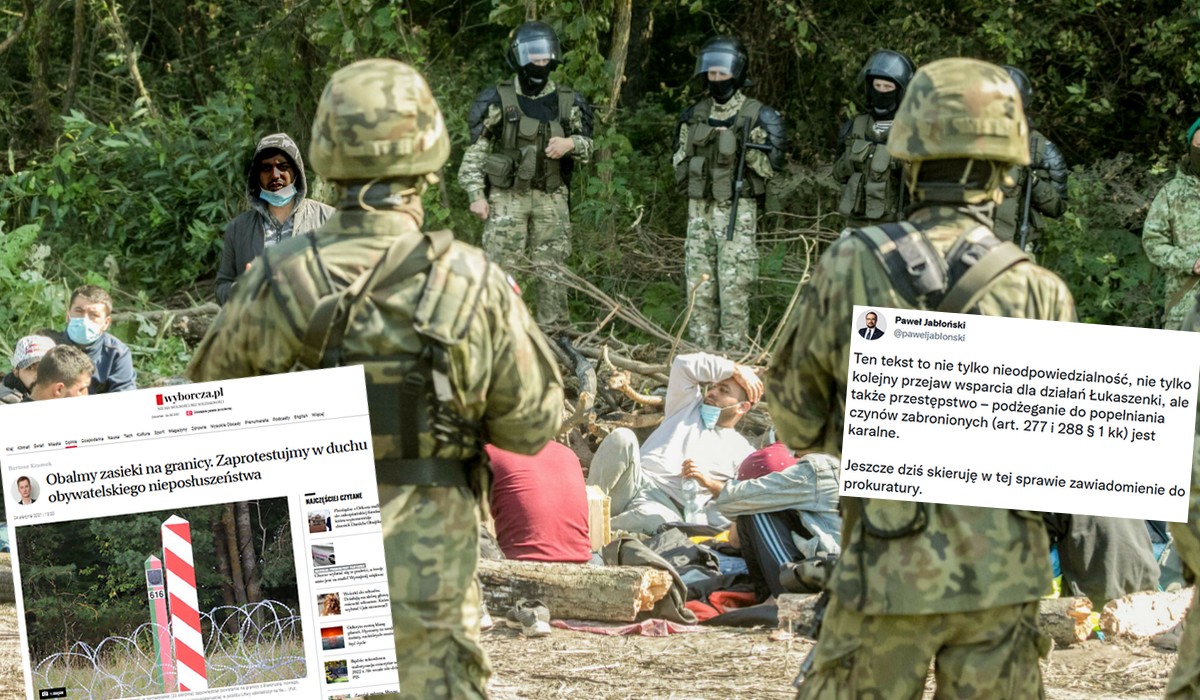Wyborcza będzie się tłumaczyć przed prokuraturą za tekst zachęcający do obalania zasieków na granicy