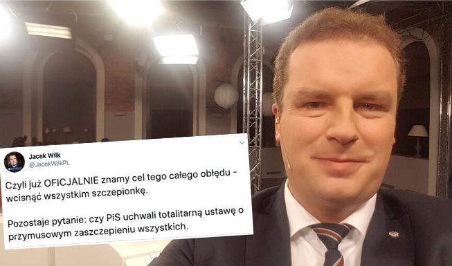 Poseł Jacek Wilk przestrzega przed przymusowymi szczepionkami, jeżeli się pojawią