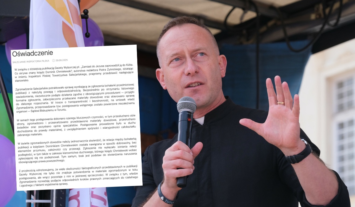 Ksiądz i założyciel "Wojowników Maryi" miał romans z kobietą, ale wyraził skruchę i odbył pokutę