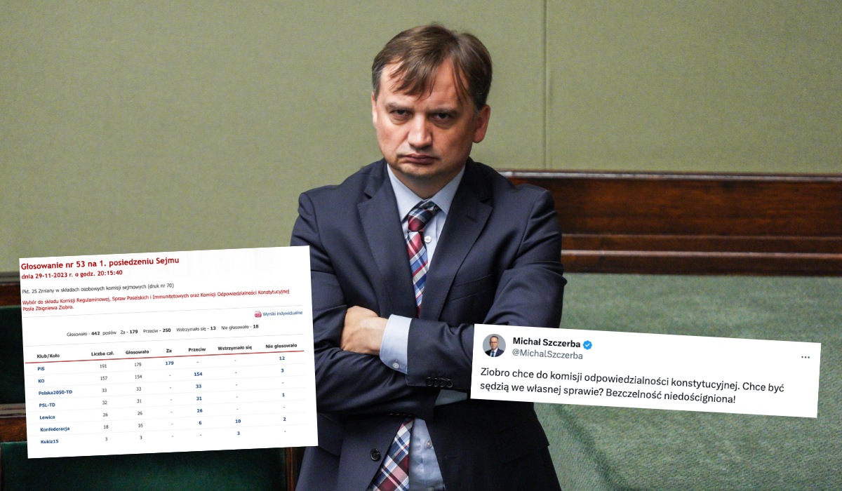 Sejm zdecydował o miejscach w komisjach i Zbigniew Ziobro dostał zero miejsc