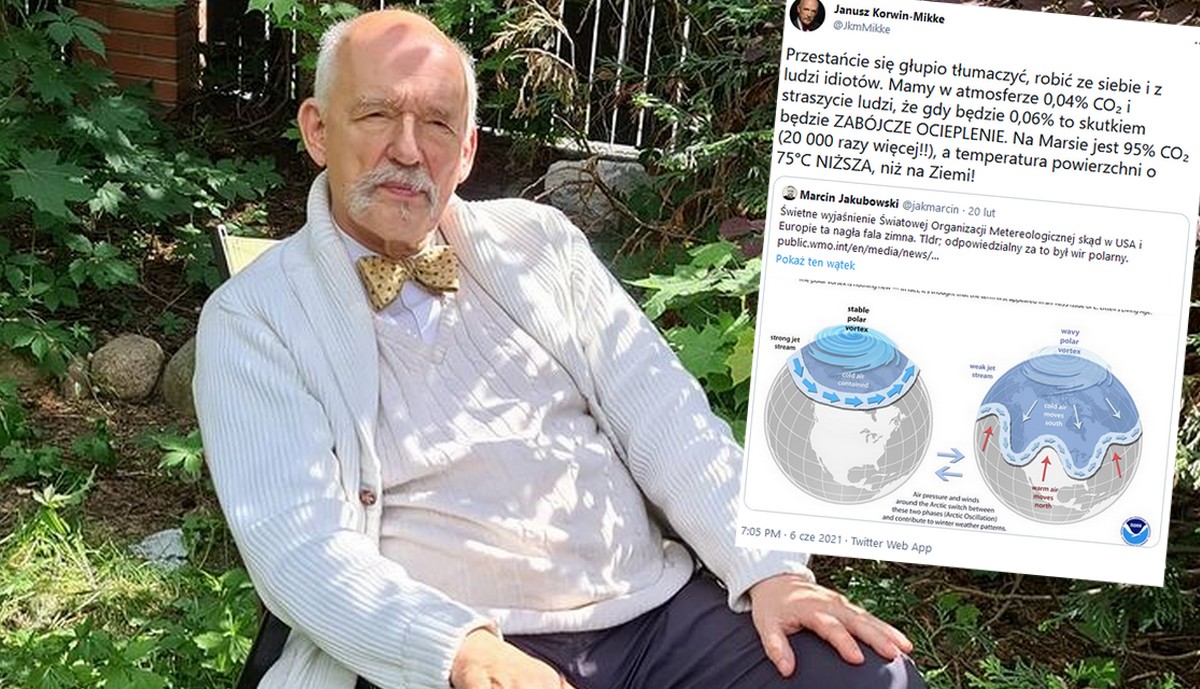 Korwin znowu neguje globalne ocieplenie i naukę