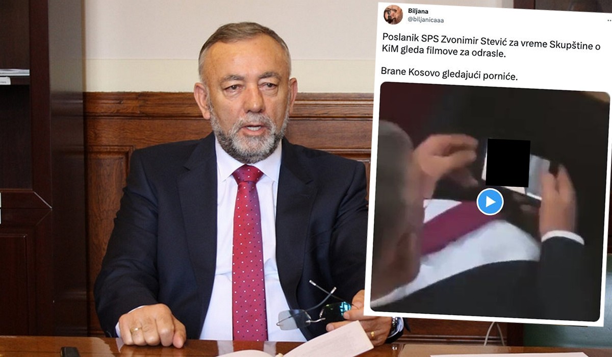 Serbia: poseł zrezygnował z mandatu, bo podczas obrad parlamentu puścił sobie filmy z nagimi osobami, które się spoufalały