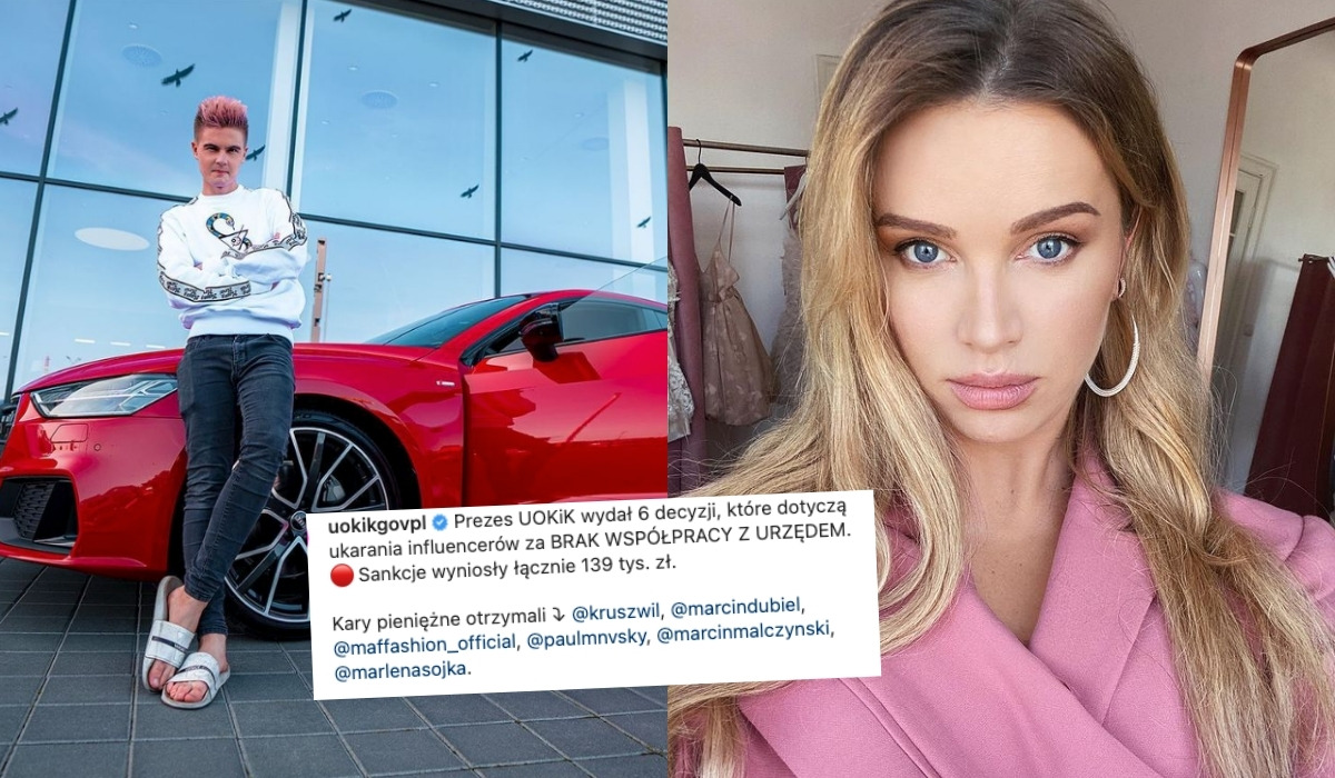 UOKiK z karami dla influencerów: Lord Kruszwil, Dubiel, Maffashion i inni z karami na kilkadziesiąt tysięcy zł
