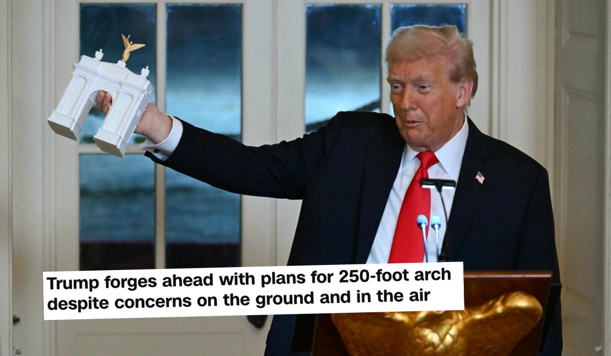 Trump dalej forsuje plan budowy Łuku Triumfalnego w Waszyngtonie, ma być "największy na świecie"