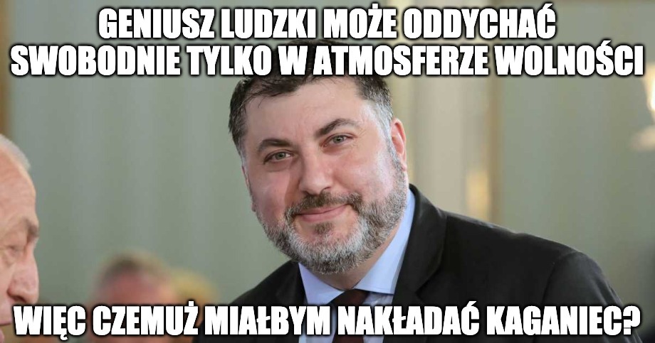 Dziambor z wolnościową refleksją po chorobie: jestem ozdrowieńcem a zmusza się mnie do maseczki