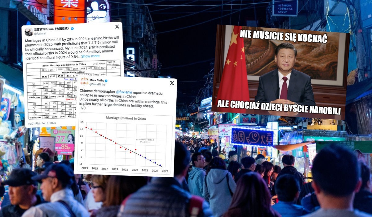 Chiny zaskoczone spadkiem liczby małżeństw, okazało się, że jest gorzej niż w pandemii