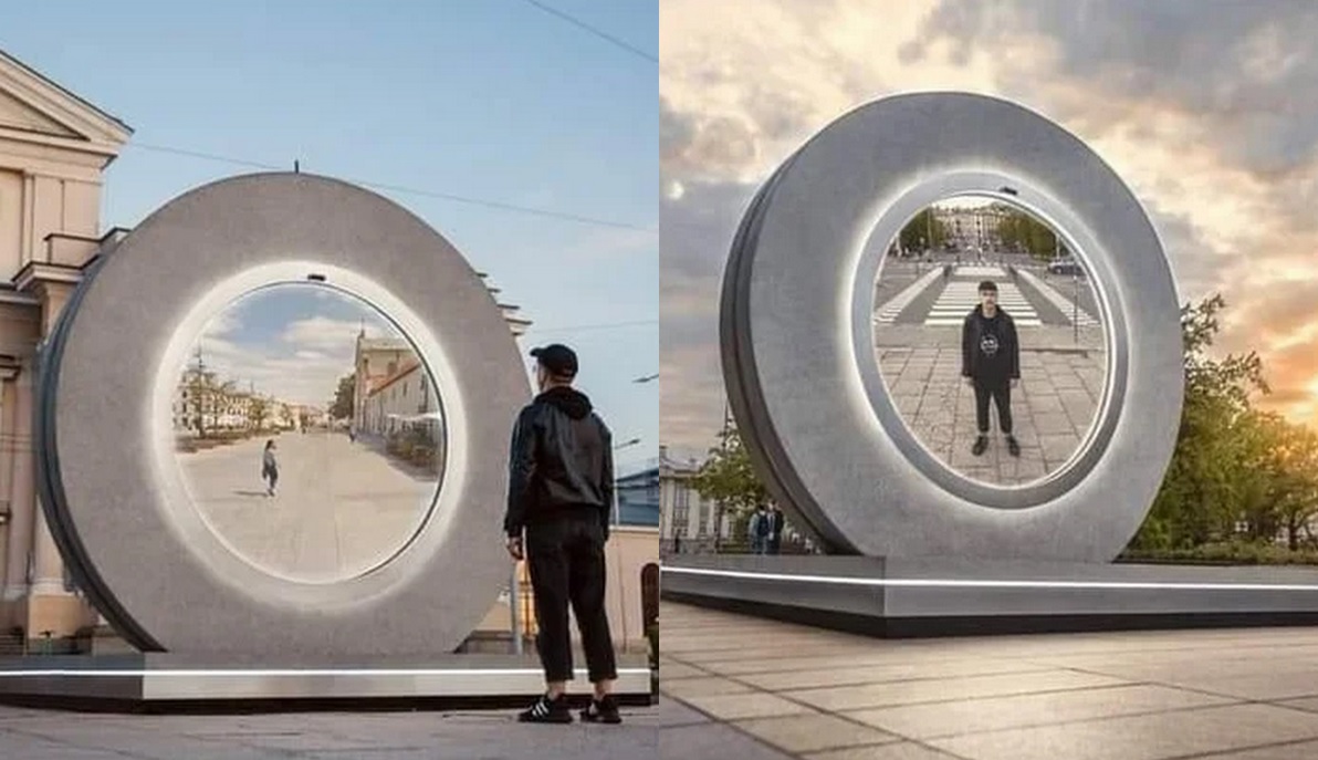 W Lublinie stanął "portal" do Wilna, albo odwrotnie, w końcu to portal