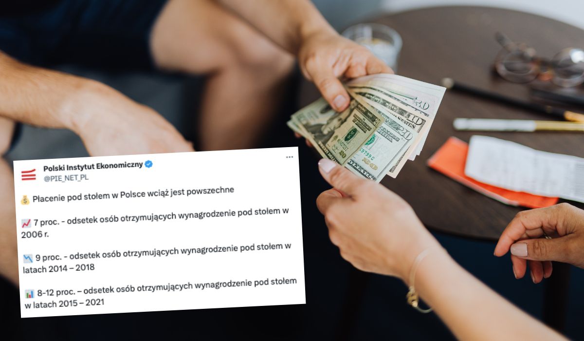 Raport PIE: płacenie "pod stołem" wciąż powszechne i akceptowane przez pracowników, chociaż tracą na składkach