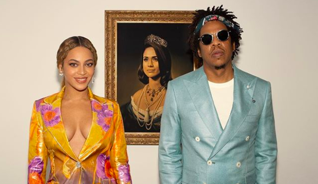 Beyonce i Jay-Z na tle "królowej" Meghan
