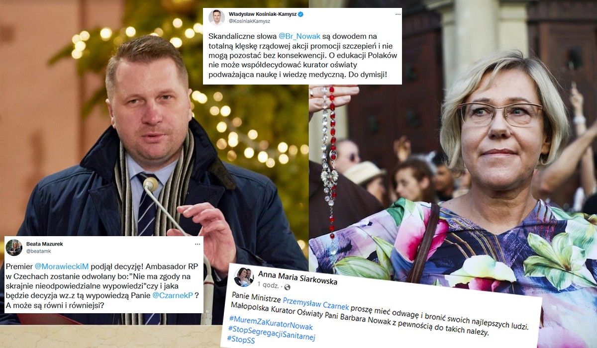 Minister Czarnek pod ścianą, musi zdecydować co zrobić ze słynną kurator oświaty, która raczy być nieco nawiedzona