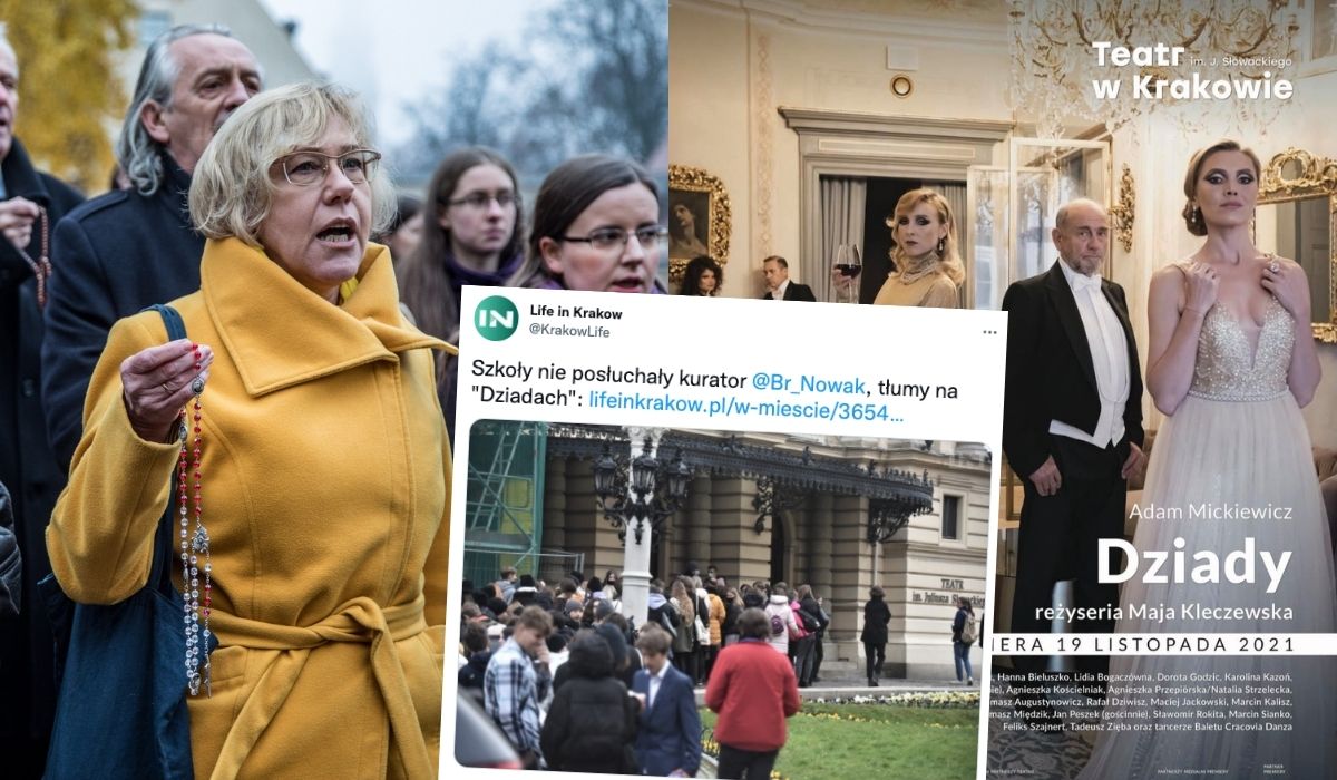 Pani kurator Nowak tak rozreklamowała "Dziady", że wyprzedano wszystkie bilety