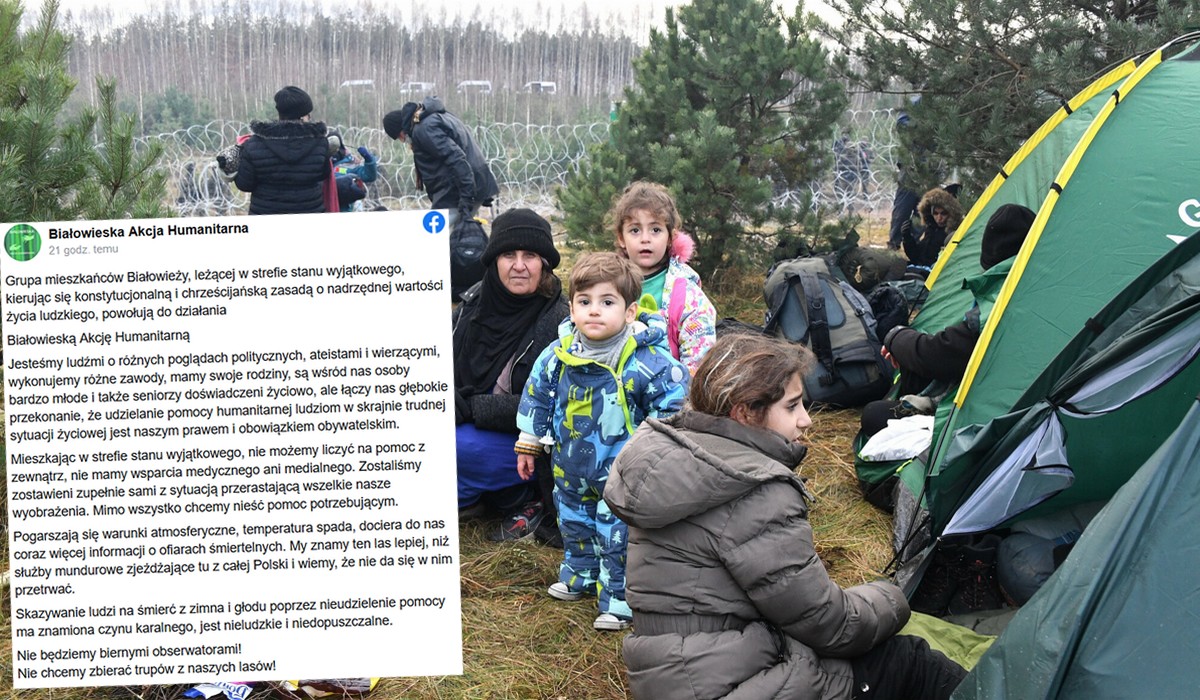 Mieszkańcy strefy przygranicznej powołali Białowieską Akcję Humanitarną. "Nie chcemy zbierać trupów z naszych lasów"