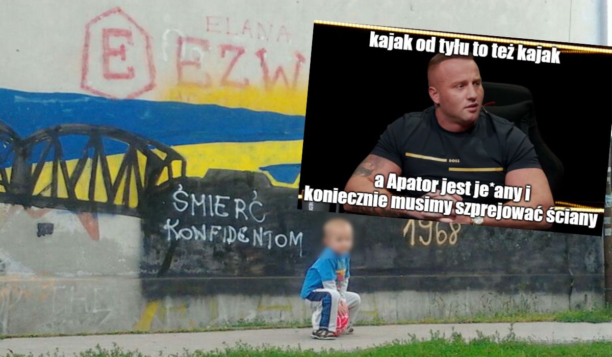 Klub Elany ma poprosić kibiców, żeby trochę mniej mazali po ścianach i nie wyrażali stosunku do Apatora