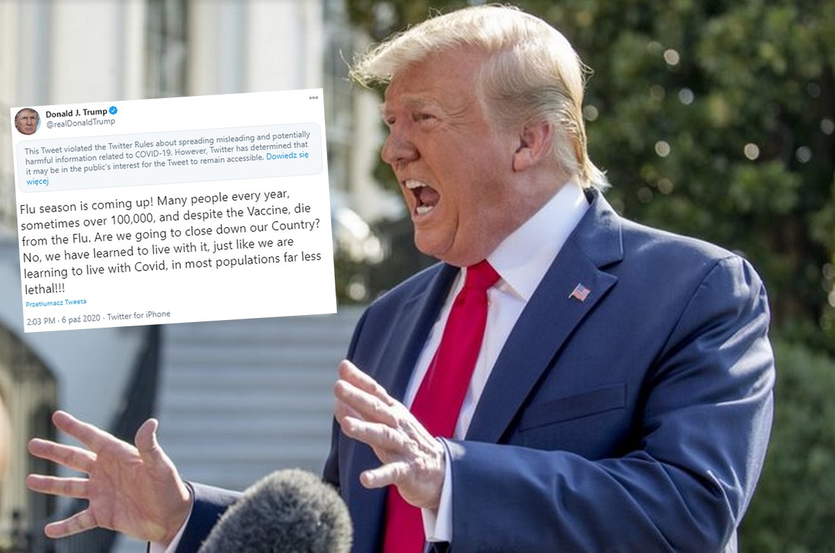 Facebook usunął wpis Trumpa o koronawirusie, Twitter dorzucił ostrzeżenie