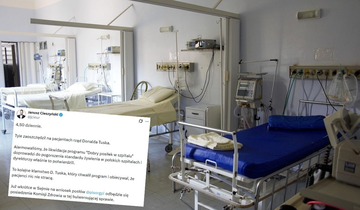 Rząd oszczędza na jedzeniu dla chorych, standard żywienia będzie musiał się pogorszyć