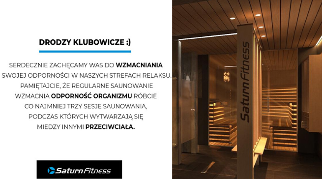 Kraków: siłownia z sieci Saturn Fitness olewa zagrożenie i jeszcze namawia do korzystania z sauny