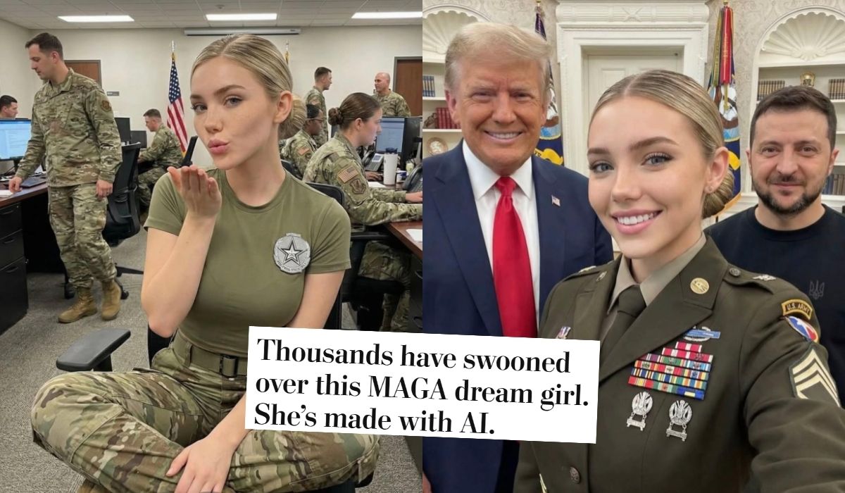 USA: influencerka wojskowa okazała się wytworem AI dla podnieconych patriotów