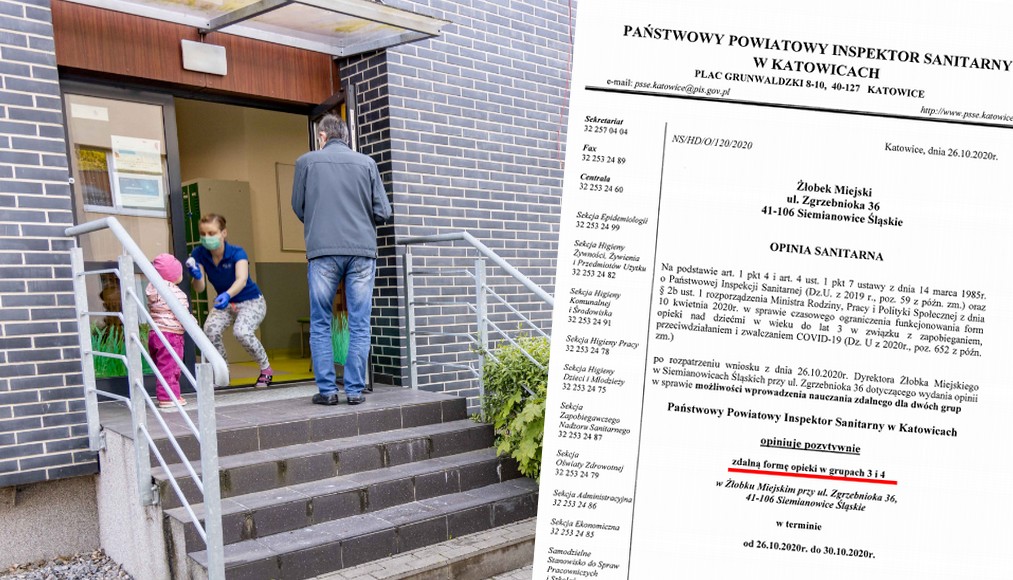 Siemianowice Śląskie: sanepid nakazał zdalną formę opieki żłobkowi