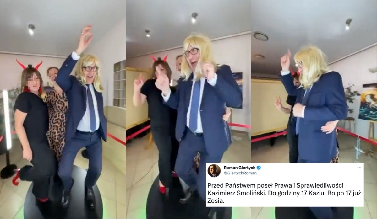 Poseł PiS tłumaczy, dlaczego tańczył w peruce do "Do tańca" Malika i Żabsona podczas postu