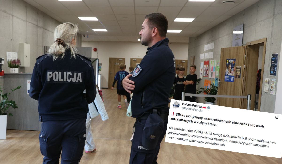 Po serii ataków w szkołach policja skontrolowała 80 tys. placówek i zatrzymała 135 osób