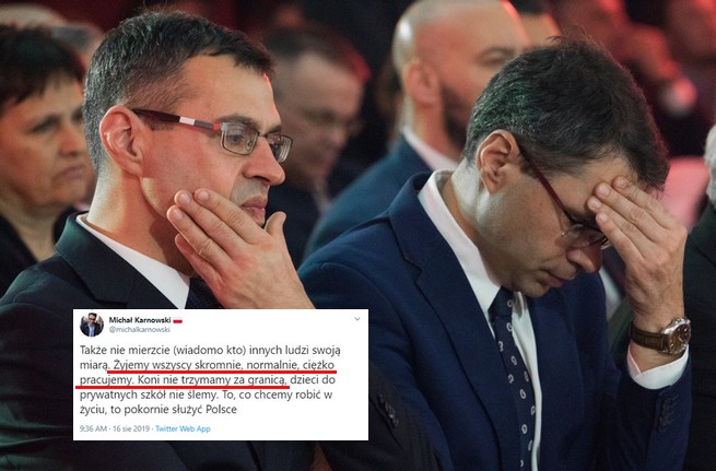 Michał Karnowski: żyjemy skromnie, nie trzymamy koni za granicą