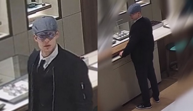 Policja szuka mężczyzny, który ukradł ze sklepu zegarek za 144 000 zł