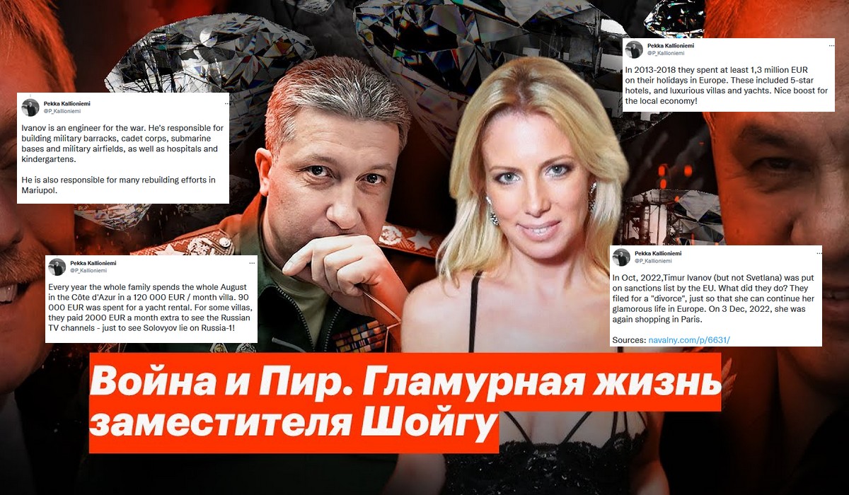 Ekipa Nawalnego ujawniła, jak fajnie żyje sobie żona rosyjskiego polityka odpowiedzialnego za wojnę