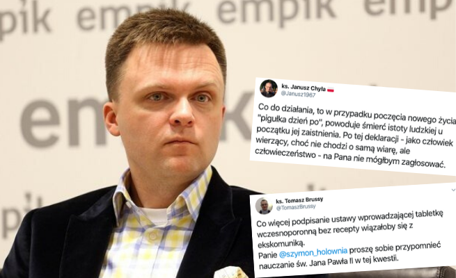 Księża ostrzegają Hołownię w sprawie "pigułki dzień po": to się wiąże z ekskomuniką