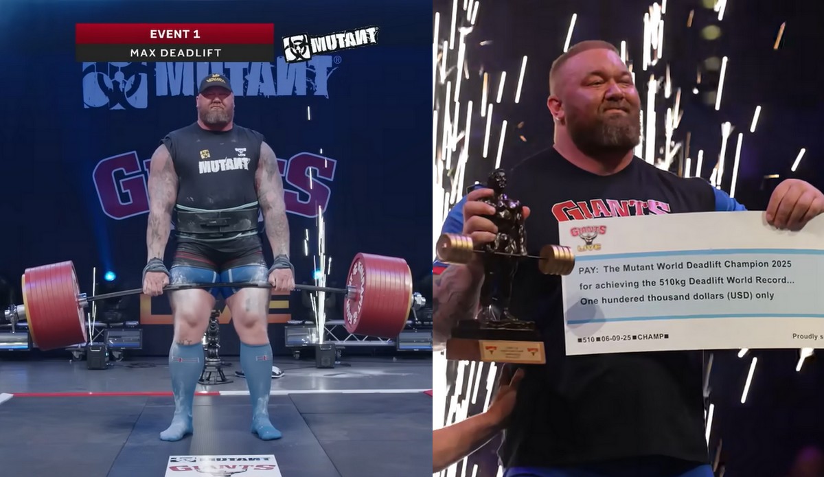 Björnsson jakimś cudem pobił swój rekord i podniósł sztangę ważącą ponad pół tony