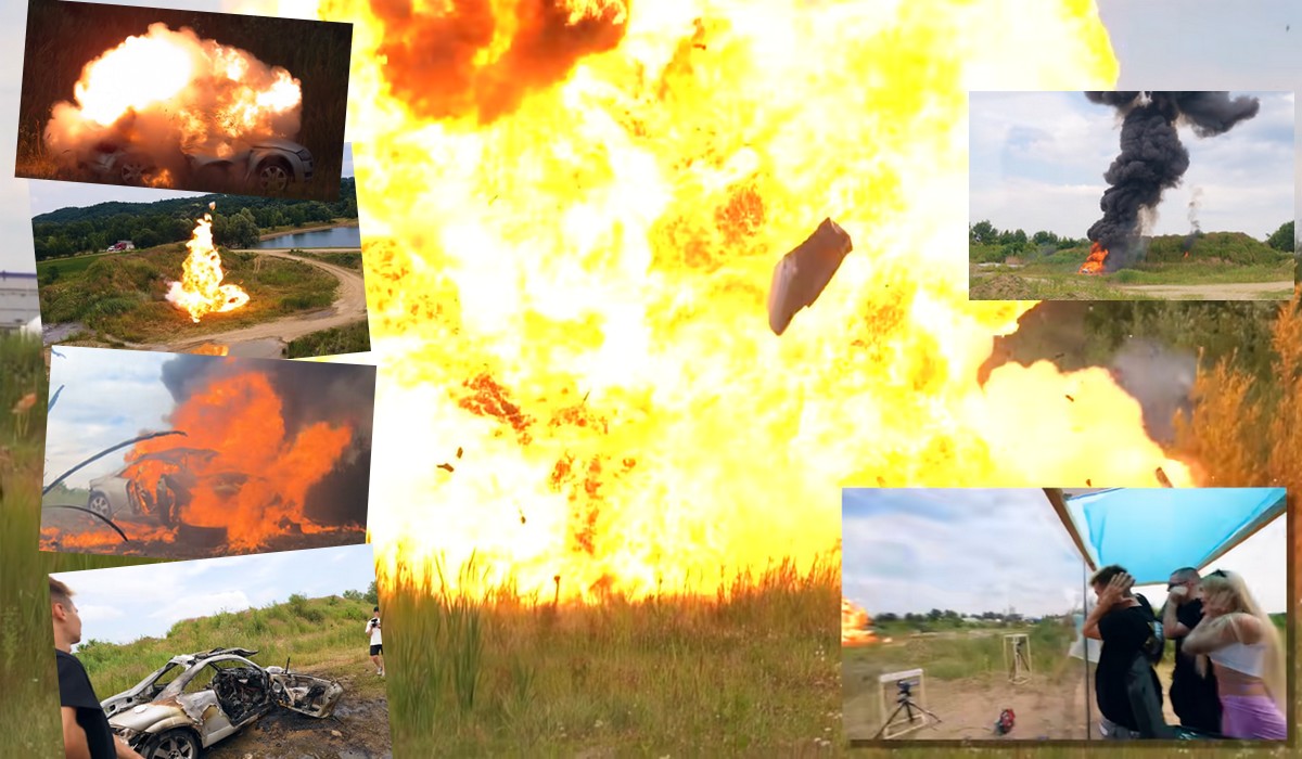 Prokuratura zajmuje się eksplozją samochodu, który Ekipa Friza wysadziła dla zabawy