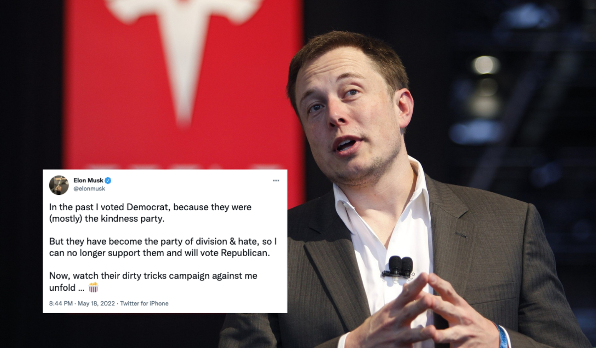 Elon Musk udzielił poparcia Partii Republikańskiej, Demokratów uznał za partię "podziałów i hejtu"