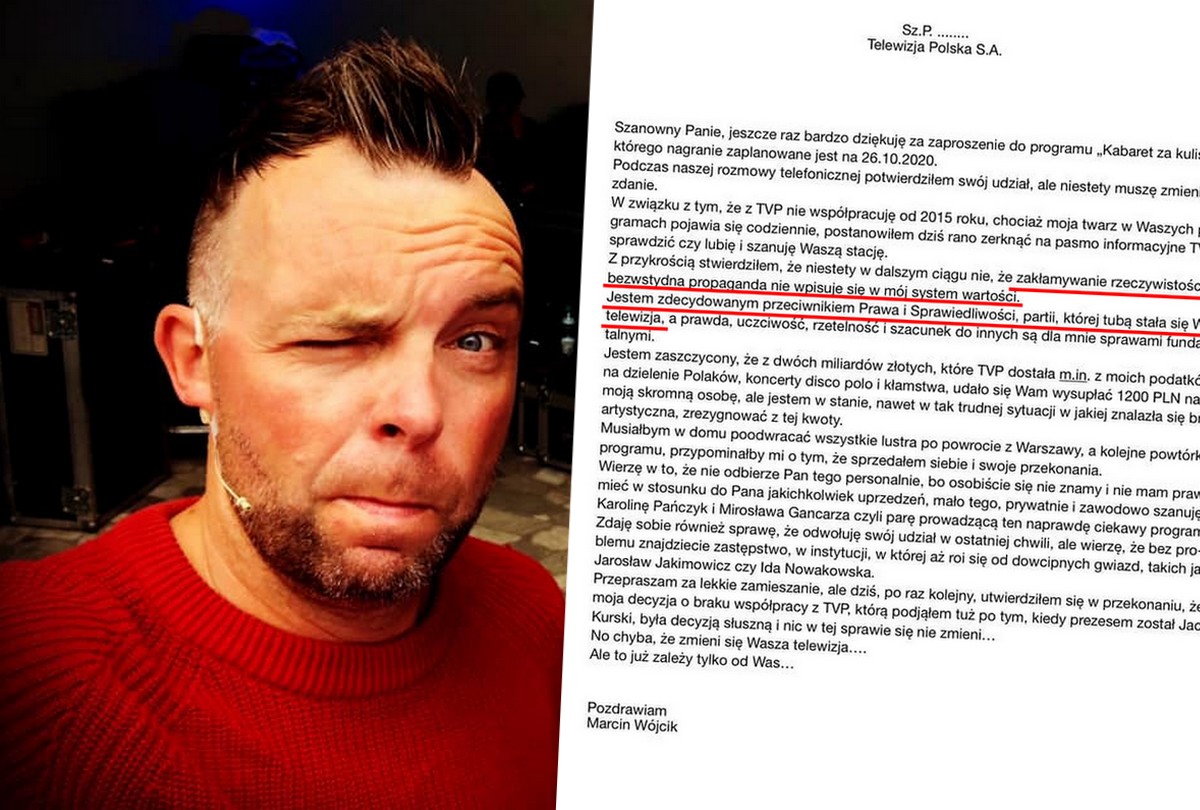 Założyciel Ani Mru-Mru zapowiada, że nie wystąpi już w TVP bo "ma dosyć dzielenia Polaków", a tak poza tym to "***** ***"