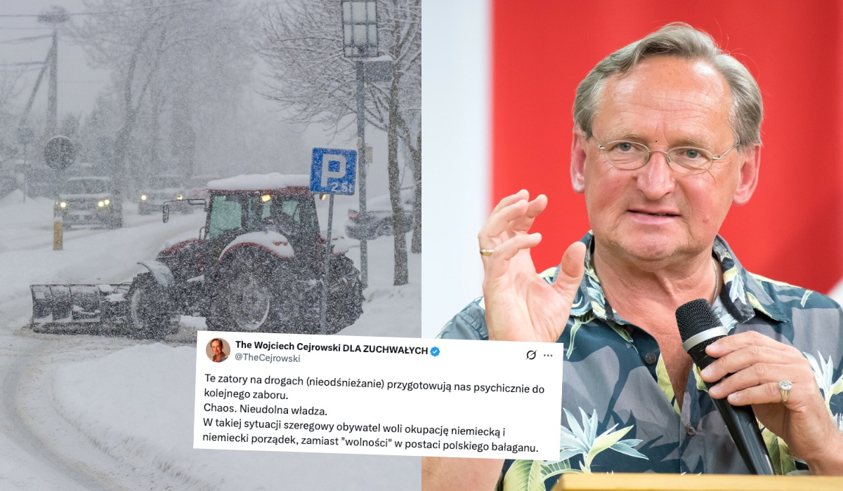 Cejrowski ostrzega: brak odśnieżania ma nas psychicznie przygotować do zaborów