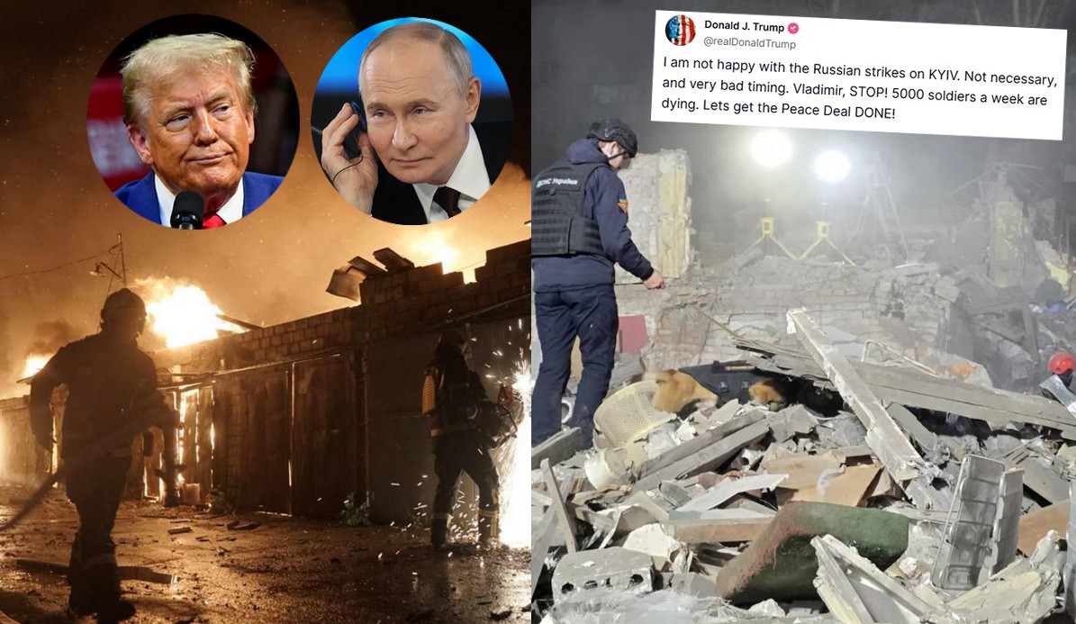 Trump wprost prosi Putina o zaprzestanie ataków i mówi, że nie jest zadowolony