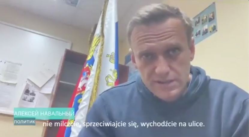 Nawalny apeluje do Rosjan, aby się nie bali Putina i wyszli na ulice