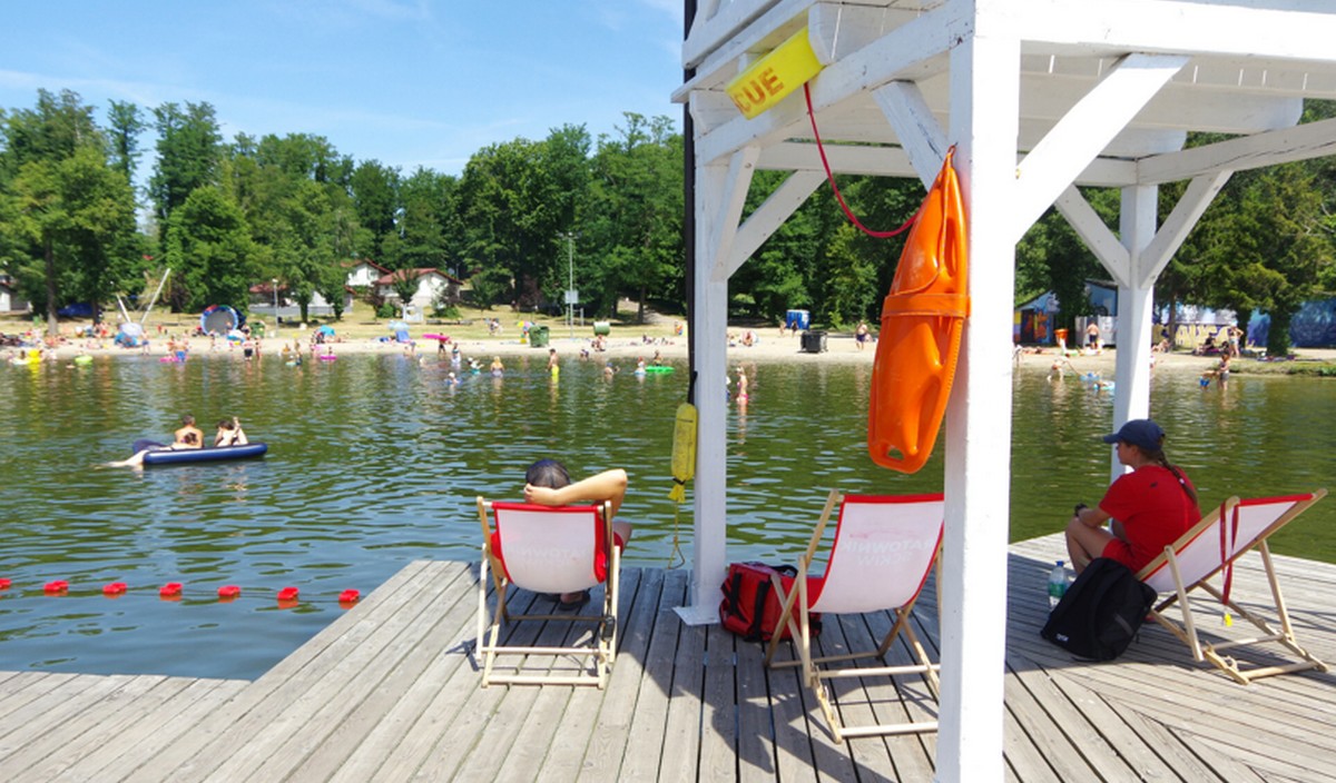 Ratownicy z WOPR w Białobrzegach uratowali czwórkę dzieci porwanych przez nurt rzeki