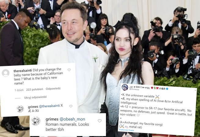 Elon Musk i Grimes zmienili imię dziecka z X Æ A-12 na X Æ A-Xii, żeby było zgodne z prawem