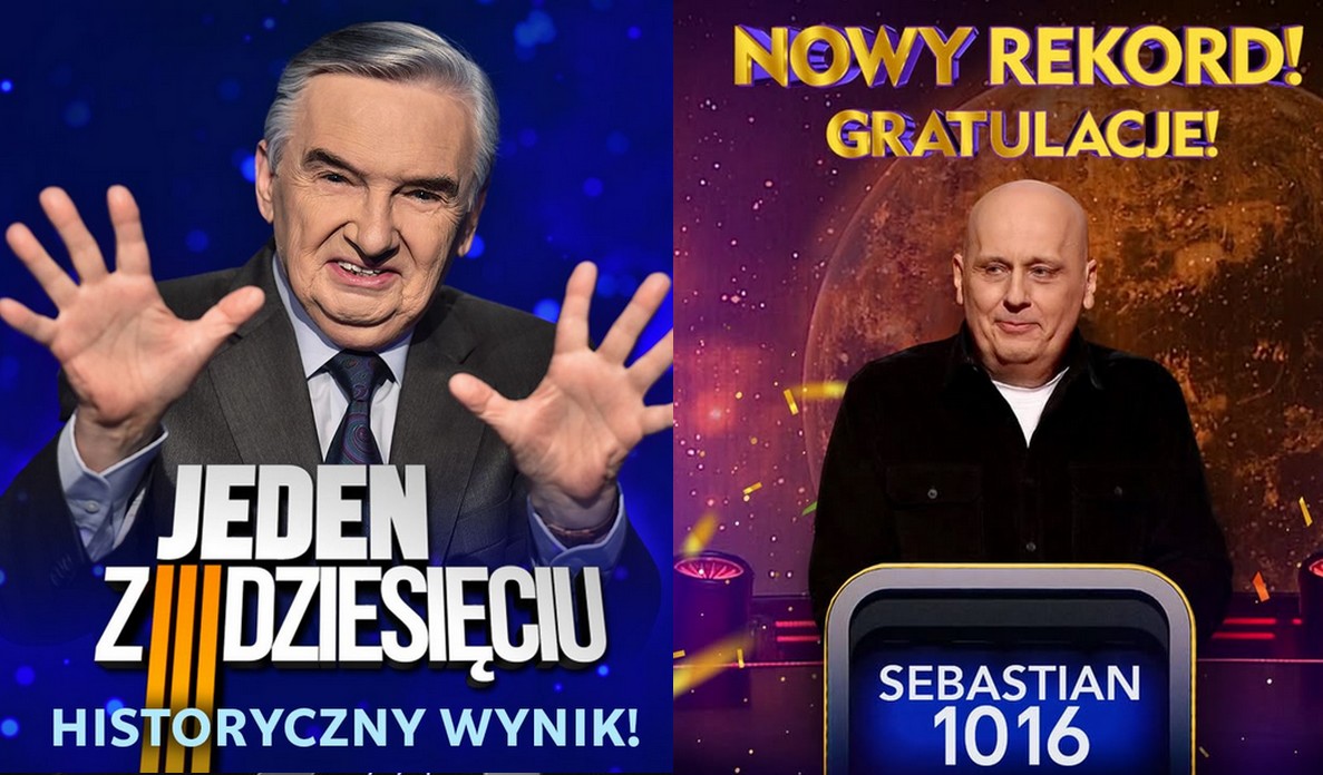 Nowa legenda w "Jeden z dziesięciu", pan Sebastian Witkowski zrobił rekordowy wynik
